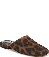 Sarto by Franco Sarto Olena Leopard Print Suede Mules