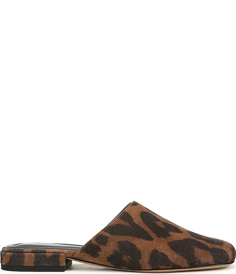 Sarto by Franco Sarto Olena Leopard Print Suede Mules