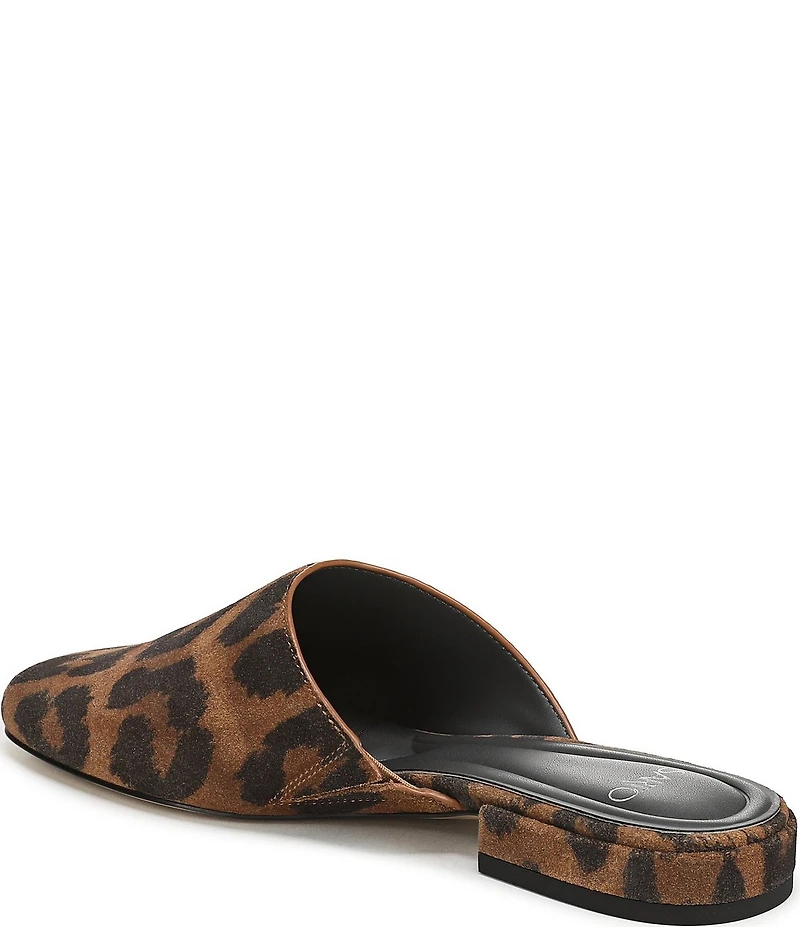 Sarto by Franco Sarto Olena Leopard Print Suede Mules