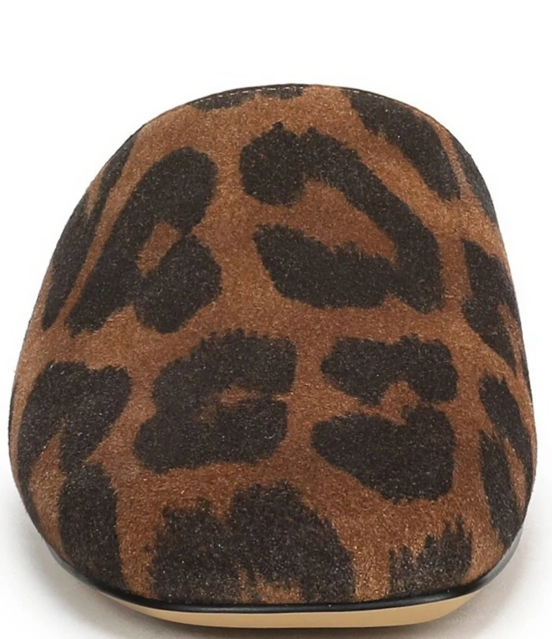 Sarto by Franco Sarto Olena Leopard Print Suede Mules