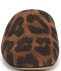 Sarto by Franco Sarto Olena Leopard Print Suede Mules