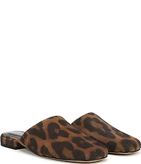 Sarto by Franco Sarto Olena Leopard Print Suede Mules