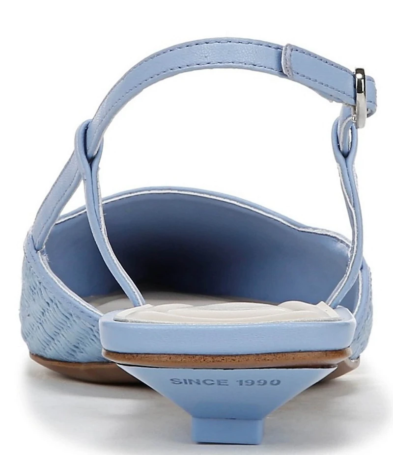 Sarto by Franco Sarto Pheby 2 Raffia Kitten Heel Slingback Pumps