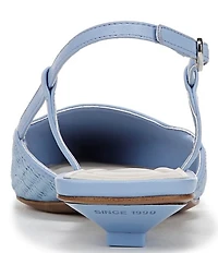 Sarto by Franco Sarto Pheby 2 Raffia Kitten Heel Slingback Pumps