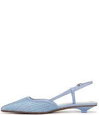 Sarto by Franco Sarto Pheby 2 Raffia Kitten Heel Slingback Pumps