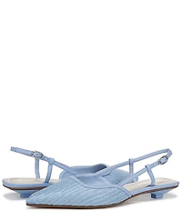 Sarto by Franco Sarto Pheby 2 Raffia Kitten Heel Slingback Pumps