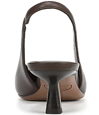 Sarto by Franco Sarto Raven Leather Slingback Kitten Heel Pumps