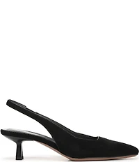 Sarto by Franco Sarto Raven 2 Suede Slingback Kitten Heel Pumps