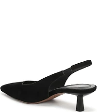 Sarto by Franco Sarto Raven 2 Suede Slingback Kitten Heel Pumps
