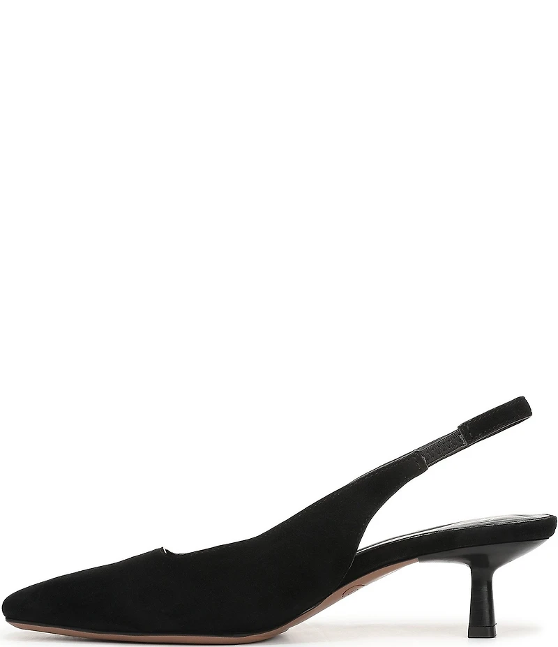 Sarto by Franco Sarto Raven 2 Suede Slingback Kitten Heel Pumps