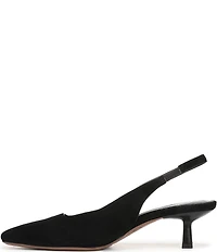 Sarto by Franco Sarto Raven 2 Suede Slingback Kitten Heel Pumps