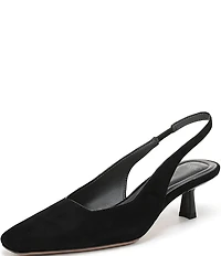 Sarto by Franco Sarto Raven 2 Suede Slingback Kitten Heel Pumps
