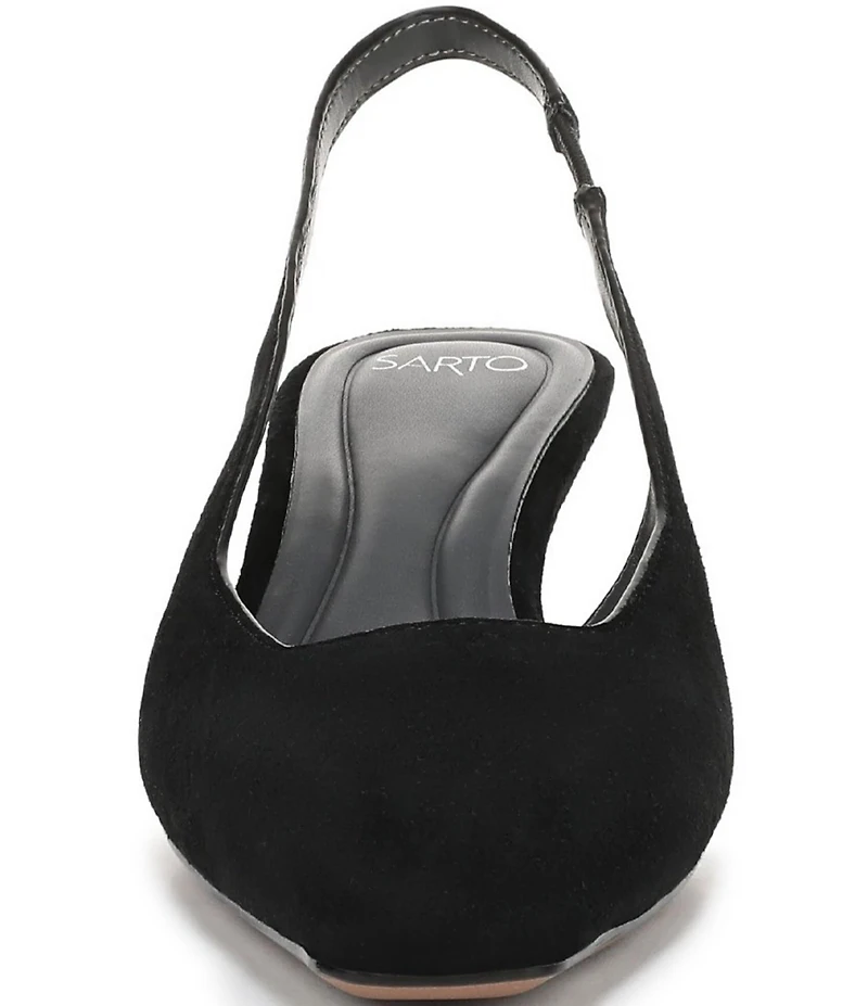 Sarto by Franco Sarto Raven 2 Suede Slingback Kitten Heel Pumps