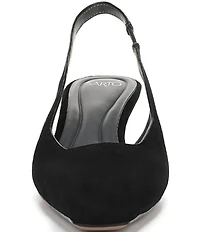 Sarto by Franco Sarto Raven 2 Suede Slingback Kitten Heel Pumps