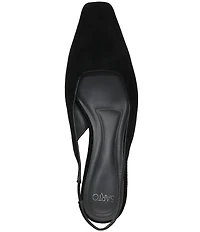 Sarto by Franco Sarto Raven 2 Suede Slingback Kitten Heel Pumps