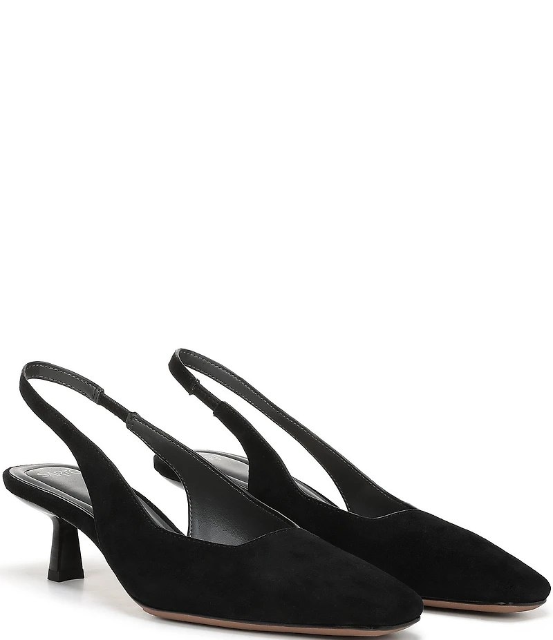 Sarto by Franco Sarto Raven 2 Suede Slingback Kitten Heel Pumps