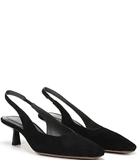 Sarto by Franco Sarto Raven 2 Suede Slingback Kitten Heel Pumps