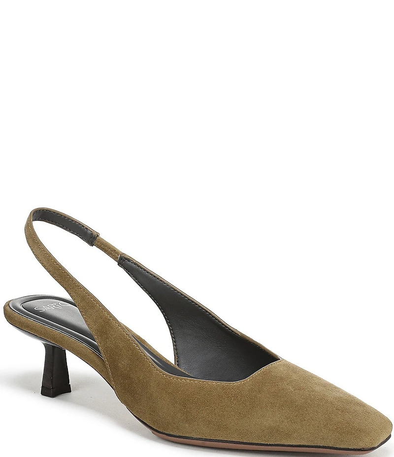 Sarto by Franco Sarto Raven 2 Suede Slingback Kitten Heel Pumps