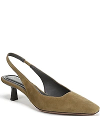 Sarto by Franco Sarto Raven 2 Suede Slingback Kitten Heel Pumps