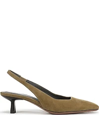 Sarto by Franco Sarto Raven 2 Suede Slingback Kitten Heel Pumps