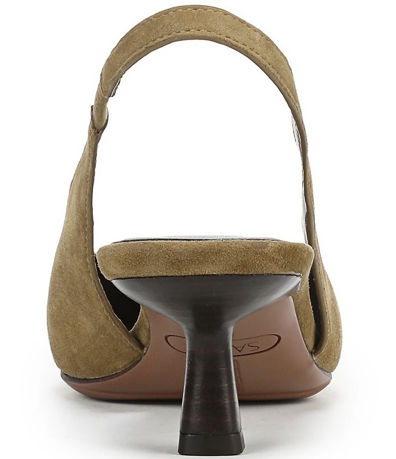 Sarto by Franco Sarto Raven 2 Suede Slingback Kitten Heel Pumps