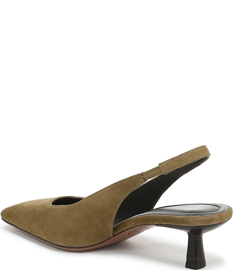 Sarto by Franco Sarto Raven 2 Suede Slingback Kitten Heel Pumps