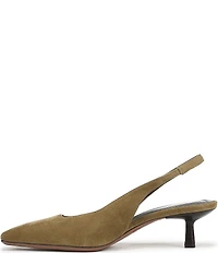 Sarto by Franco Sarto Raven 2 Suede Slingback Kitten Heel Pumps