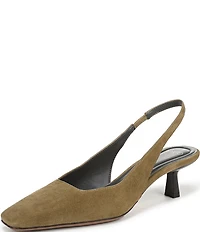 Sarto by Franco Sarto Raven 2 Suede Slingback Kitten Heel Pumps