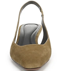 Sarto by Franco Sarto Raven 2 Suede Slingback Kitten Heel Pumps