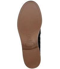 Sarto by Franco Sarto Riley Crocodile Print Leather Bar Hardware Loafers