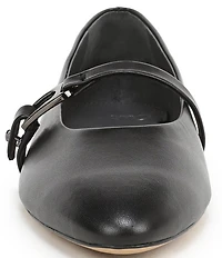 Sarto by Franco Sarto Rubina Leather Pointed Toe Mary Jane Ballet Flats