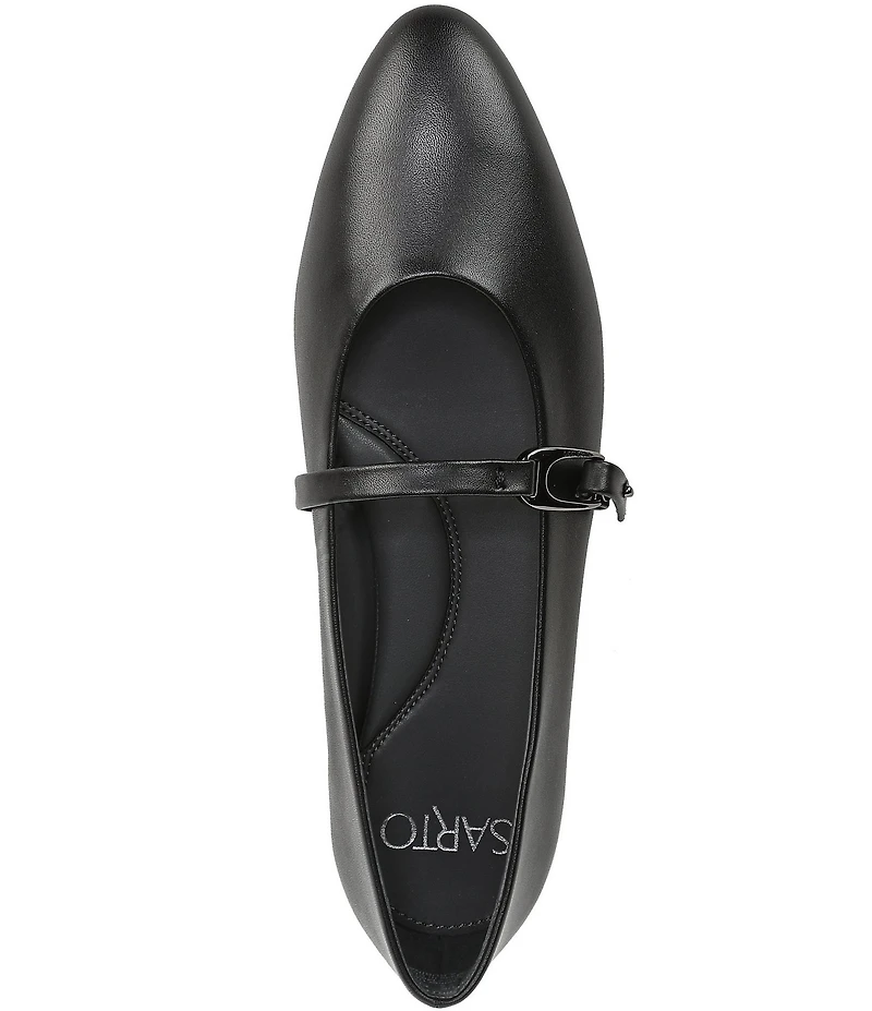 Sarto by Franco Sarto Rubina Leather Pointed Toe Mary Jane Ballet Flats