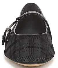 Sarto by Franco Sarto Rubina Plaid Mesh Pointed Toe Mary Jane Ballet Flats