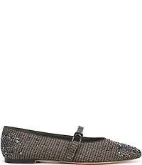 Sarto by Franco Sarto Rubina Rhinestone Embellished Houndstooth Mary Jane Ballet Flats