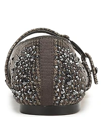 Sarto by Franco Sarto Rubina Rhinestone Embellished Houndstooth Mary Jane Ballet Flats