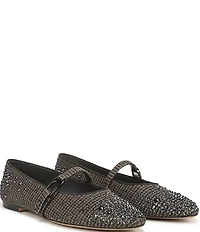 Sarto by Franco Sarto Rubina Rhinestone Embellished Houndstooth Mary Jane Ballet Flats
