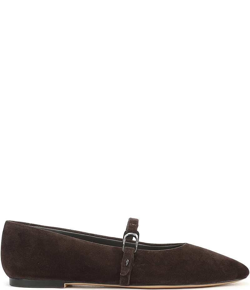 Sarto by Franco Sarto Rubina Suede Pointed Toe Mary Jane Ballet Flats