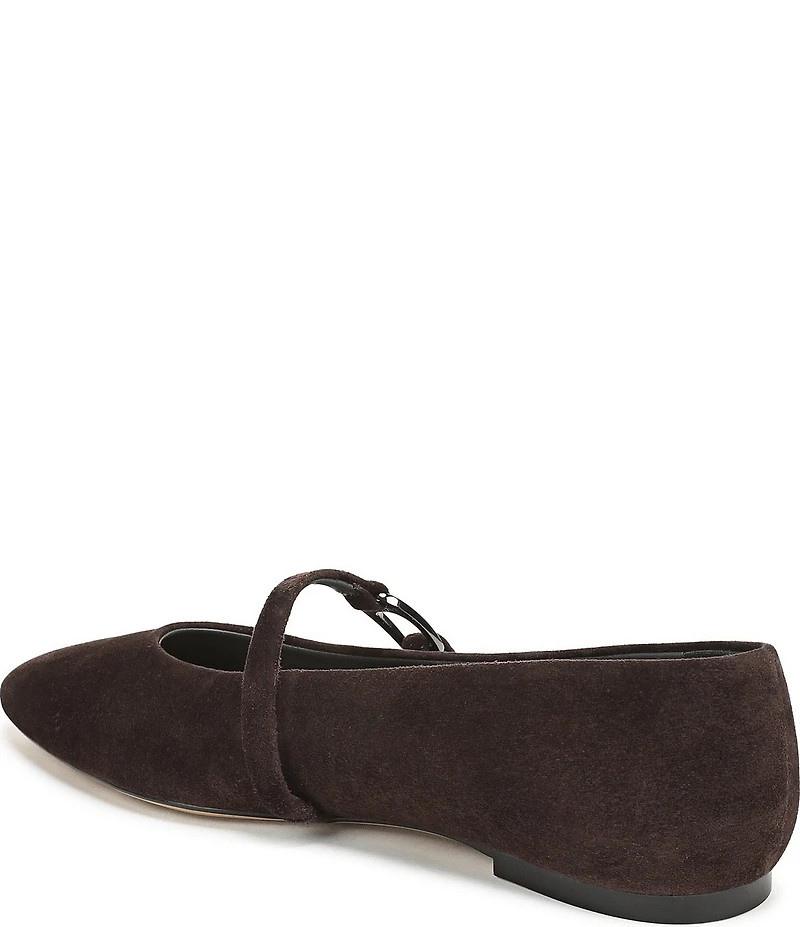 Sarto by Franco Sarto Rubina Suede Pointed Toe Mary Jane Ballet Flats