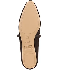 Sarto by Franco Sarto Rubina Suede Pointed Toe Mary Jane Ballet Flats