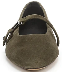 Sarto by Franco Sarto Rubina Suede Pointed Toe Mary Jane Ballet Flats