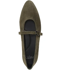 Sarto by Franco Sarto Rubina Suede Pointed Toe Mary Jane Ballet Flats