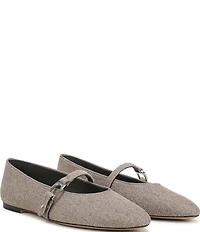 Sarto by Franco Sarto Rubina Twill Mary Jane Ballet Flats