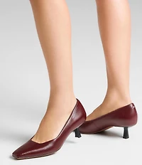 Sarto by Franco Sarto Ryan Leather Kitten Heel Pumps