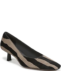 Sarto by Franco Sarto Ryan2 Zebra Print Calf Hair Kitten Heel Pumps