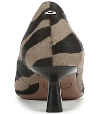 Sarto by Franco Sarto Ryan2 Zebra Print Calf Hair Kitten Heel Pumps
