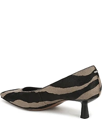 Sarto by Franco Sarto Ryan2 Zebra Print Calf Hair Kitten Heel Pumps