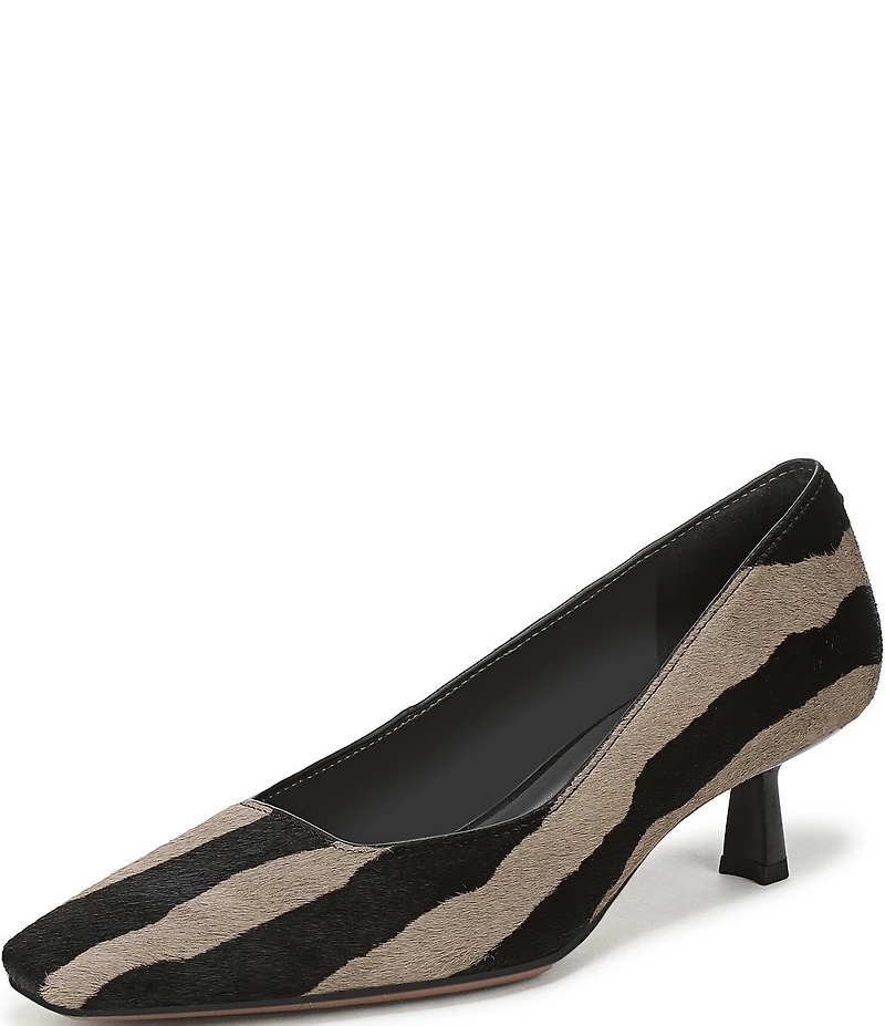 Sarto by Franco Sarto Ryan2 Zebra Print Calf Hair Kitten Heel Pumps