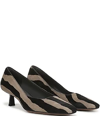 Sarto by Franco Sarto Ryan2 Zebra Print Calf Hair Kitten Heel Pumps