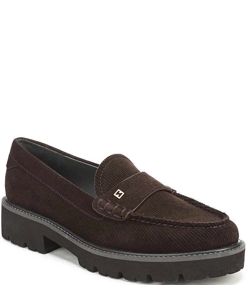 Sarto by Franco Sarto Saffron Corduroy Lug Sole Loafers