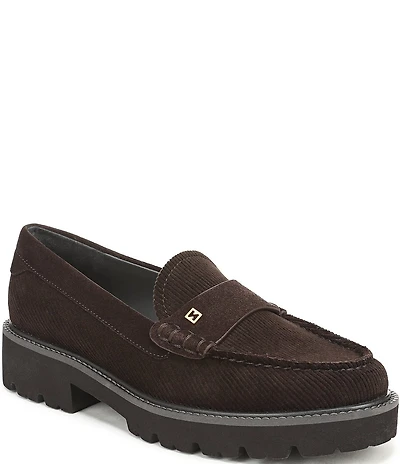Sarto by Franco Sarto Saffron Corduroy Lug Sole Loafers